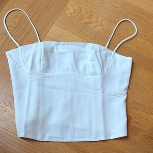 White Women's Spaghetti Strap Top
